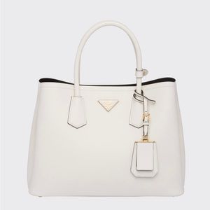 Medium Saffiano Leather Double Prada Bag